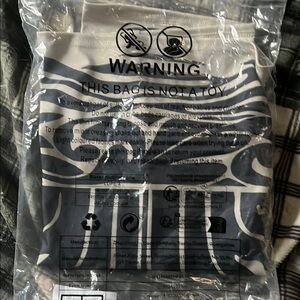 Black and White Patterned Bag